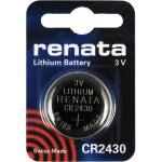 Renata cr2430 lot de 2 piles au lithium 3v
