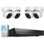 Reolink 5mp cam�ra de surveillance ext�rieure8ch 2to nvr + 4x 5mp cam�ra poe d�tection perosnne - v�hiculevisi ...