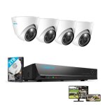 Reolink kit vid�o surveillance12mp 4x d�me cam�ra ip poe avec audio + 8ch 2to nvrd�tection personne - ...