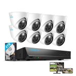 Reolink kit vid�o surveillance12mp 8x d�me cam�ra ip poe avec audio + 16ch 4to nvrd�tection personne ...
