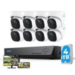 Reolink kit vido surveillance8mp 8x dme camra ip poe avec audio + 16ch 4to nvrdtection personne - ...