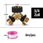 R�partiteur de robinet 2 - voies y - distributeur pour tuyaux darrosage r�partiteur deau 3 / 4 pouces ...