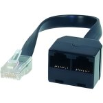 R�partiteur - shiverpeaks - basic - s - adaptateur isdn en y - rj45 m�le vers 2x femelle - 01 m