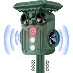 Rpulsif chat exterieur ultrason solaire rpulsif chat avec flash led ip66 tanche ultrason animaux solaire ...