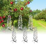 R�pulsif contre les oiseaux 6 pi�ces r�flecteurs en spirale anti - oiseaux spirale de vent r�fl�chissante ...