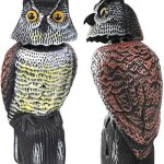 R�pulsif pigeon effaroucheur d oiseaux forme dhibou r�fl�chissant lumineux anti oiseaux epouvantail pour ...