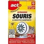Rpulsif ultrasons - acto - souris insectes rampants 45m