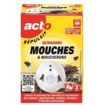 R�pulsif ultrasons mouches & moucherons - acto - 40m�
