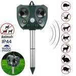 Rpulsif  ultrasons solaire rpulsif chat / chien / souris frquence rglable pour eloigner animaux ...