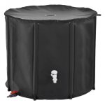 R�servoir souple r�cup�rateur deau de pluie pliable - 1000 l - noir - linxor