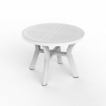Resol flavia 100 table jardin jusqu 4 personnes trou pour parasol filtre uv salle  manger terrasse ...