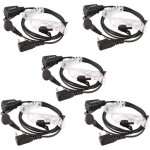 Retevis 2 pin oreillette talkie walkie couteur tube acoustique transparent oreillette compatible avec ...
