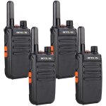 Retevis rb635 talkie walkie usb talkie walkie pour scurit au dtail survie (noir 4 pcs)