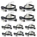 Retevis talkie walkie �couteurs 2 broches transparent oreillette compatible avec talkies walkies retevis ...