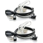 Retevis talkie walkie oreillette radio oreillett pour baofeng jucjet rt24 rt27 rt622 rt619 tube acoustique ...