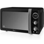 Retro micro - ondes num�rique 20l 5 niveaux puissance d�cong�lation minuterie swan sm22030lbneu 800w ...