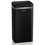 Retro poubelle  ouverture automatique avec capteur mtal 45 litres vintage swan swka4500bneu noir 61789 ...