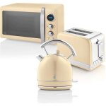 Retro set petit - déjeuner bouilloire 18l grille - pain 2 tranches micro - ondes 20l swan strp2070cneu ... Retro set petit - déjeuner bouilloire 18l grille - pain 2 tranches micro - ondes 20l swan strp2070cneu ...