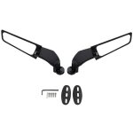 R�troviseurs de moto universels aile de vent r�troviseur lat�ral rotatif r�glable pour kawasaki yamaha ...