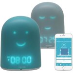 Réveil enfant remi - babyphone veilleuse berceuse suivi du sommeil - bleu Réveil enfant remi - babyphone veilleuse berceuse suivi du sommeil - bleu