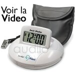 Réveil malentendant de voyage avec vibreur geemarc sbp100 - ecran inclinable Réveil malentendant de voyage avec vibreur geemarc sbp100 - ecran inclinable