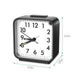 R�veil matin r�veils analogiques � quartz num�rique 3d petite r�veil silencieux sans tic - tac r�veil ...