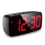 R�veil num�rique r�veil led petite horloge avec snooze luminosit� r�glable mode jour de travail 2 modes ...
