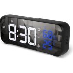 R�veil num�rique horloge num�rique led horloge digitale r�veil avec temp�rature / snooze / r�veil en ...