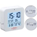 R�veil radio - pilot� - infactory - blanc - thermom�tre - hygrom�tre - dcf