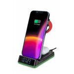 Rveil et station de charge 4 - en - 1 thomson cl750ia pour apple avec bandeau led lumineux - noir