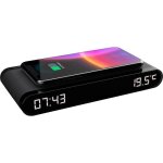 Rveil station de charge - thomson - noir - induction 15w temprature port usb - c alim. 230v
