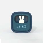 R�veil & veilleuse tactile billy clock - mob - bleu - programmable - enfant