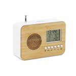 R�veil bamboo de voyage avec fonction radio fm date et temp�rature int�rieure