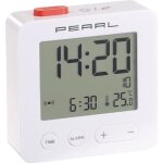 Rveil de voyage - pearl - radio - pilot - thermomtre intgr - compact - piles aaa