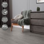 Revtement de sol pvc lame vinyle adhsif gris aspect chne 115 m 80 planches