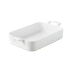 Revol - plat rectangle - 26 x 18 x 6 cm - 1. 7 l - en porcelaine blanche - belle cuisine Revol - plat rectangle - 26 x 18 x 6 cm - 1. 7 l - en porcelaine blanche - belle cuisine