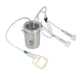 Rho - machine � traire le lait kit de traite portatif de bouteille dacier inoxydable de contr�le d�conomie ...