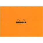 Rhodia bloc de bureau 42 x 318 cm - 80 feuilles quadrill�es 5x5 - orange