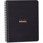 Rhodia rhodiactive carnet dadresse a5 � spirale 160 pages avec pochette carton orange