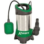 Ribimex pompe vide cave eaux charges 750w inox base plast + flotteur