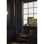 Rideau 140x240 cm coton gold is black