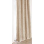 Rideau alaska à galon fronceur isolant et 100 % occultant taupe 140x240 cm Rideau alaska à galon fronceur isolant et 100 % occultant taupe 140x240 cm