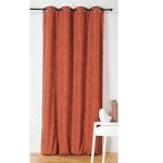 Rideau alaska isolant et 100 % occultant orange fonc 140x350 cm