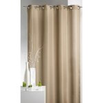 Rideau dameublement en bachette unie taupe 140x250 cm