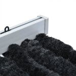 Rideau anti - mouches anthracite mothinessto - 100x200 cm - chenille de polypropyl�ne