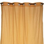 Rideau berlingot jaune moutarde 140x250cm - atmosphera createur dinterieur