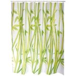 Rideau de douche - bambou - polyester 180 x 200 cm - msv