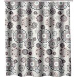 Rideau de douche - insfity - 240 x 200 cm - polyester - blanc - contemporain - design