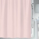 Rideau de douche polyester primo 120x200cm rose clair spirella