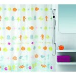 Rideau de douche - spirella - 10. 17890 - multicolore - 180 x 200 cm - textile